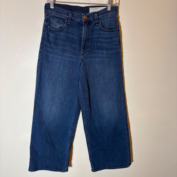 Rag & Bone Annie Wide Leg Ankle Length Medium Wash Jeans Size 26
